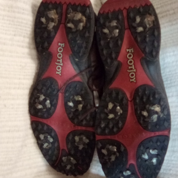 Footjoy golf cleats size 11 brown and white - Picture 3 of 3